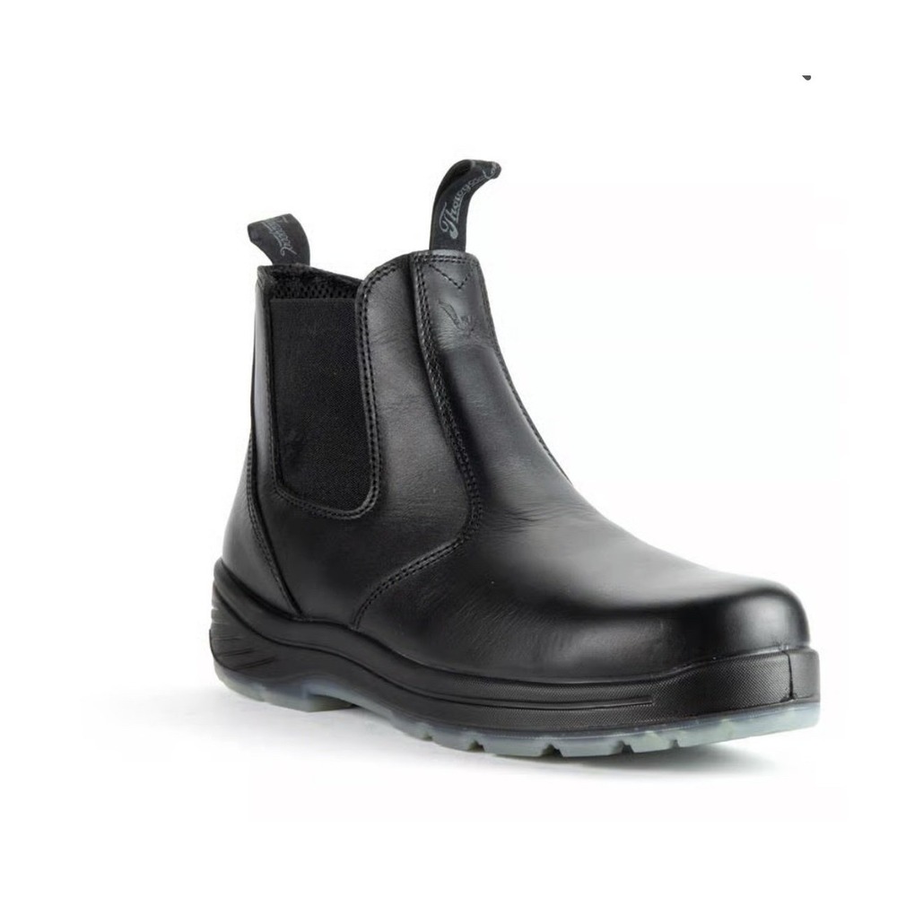 Thorogood 6" Black Quick Release Station Work Boot w/ Translucent Bottom Mens 9M